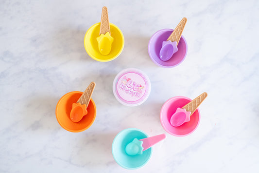 Ice Cream Bowl & Spoon Set: Kids Kitchen Pretend Play