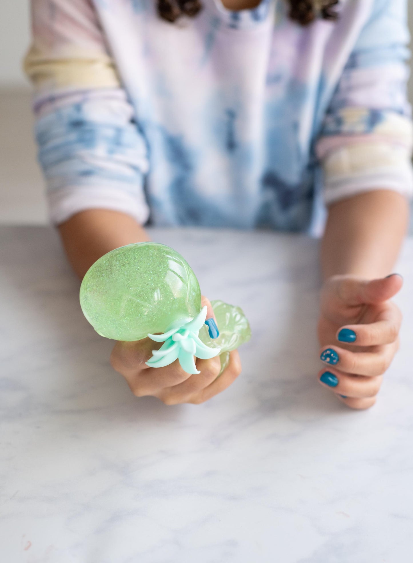Pineapple Sparkle Stress Ball: Sensory Squeeze Toy, Anxiety Relief