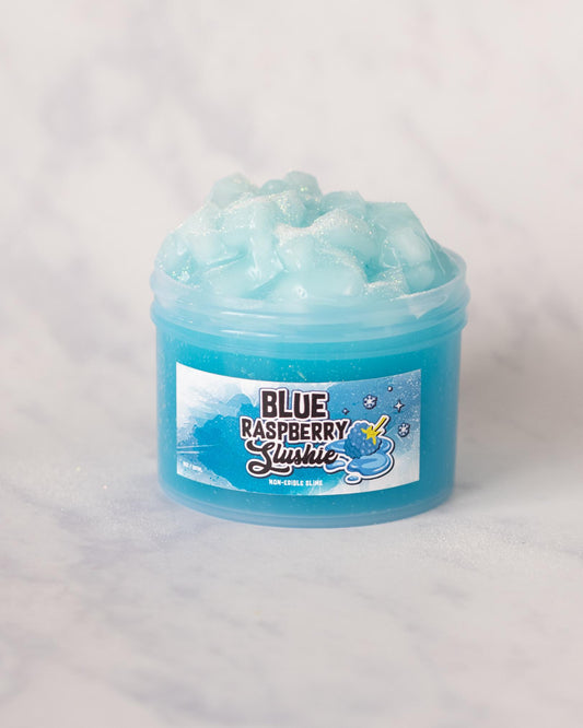Blue Raspberry Slushie Icee Jelly Cube Scented Slime 8oz