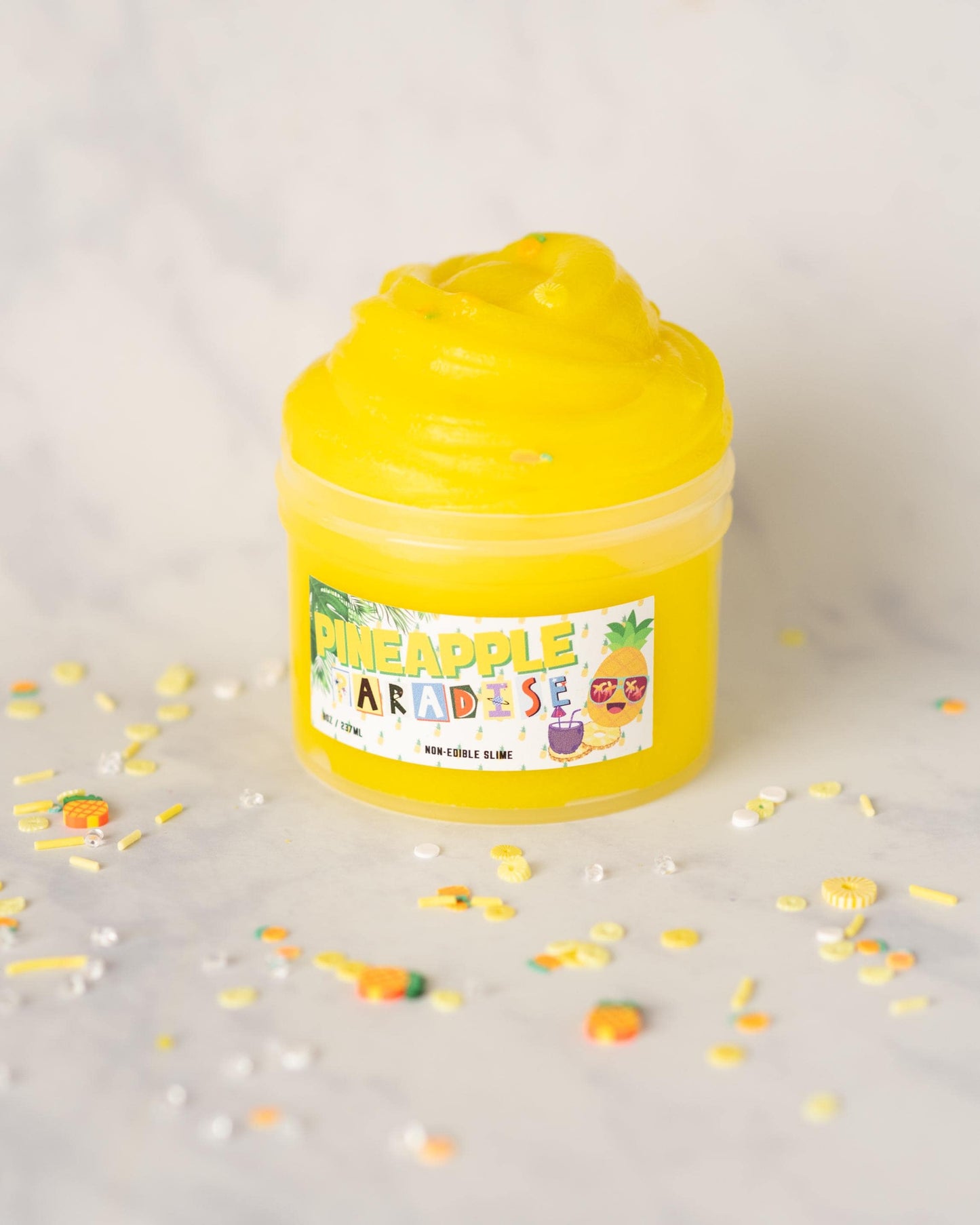Pineapple Paradise Clear Thick Scented Slime 8oz