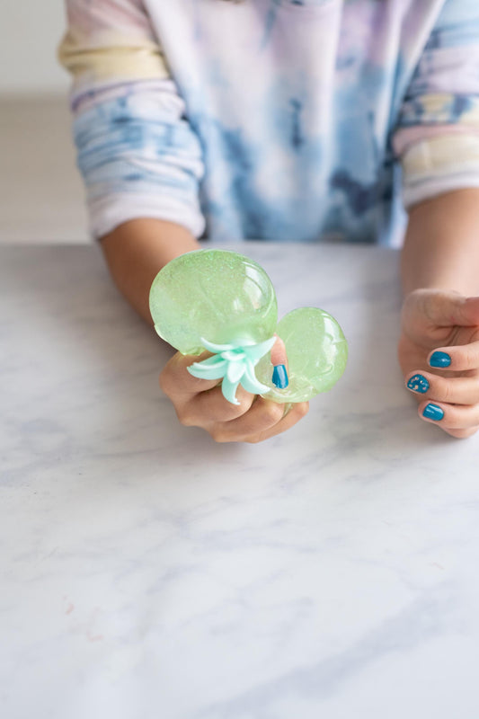 Pineapple Sparkle Squishy Stress Ball by Lil' Slimetastic, view 2
