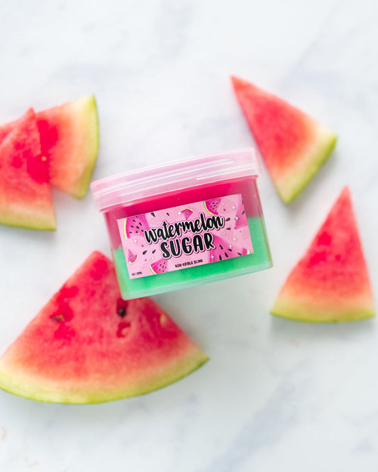 Watermelon Sugar Floam Jelly Cube Scented Slime 8oz