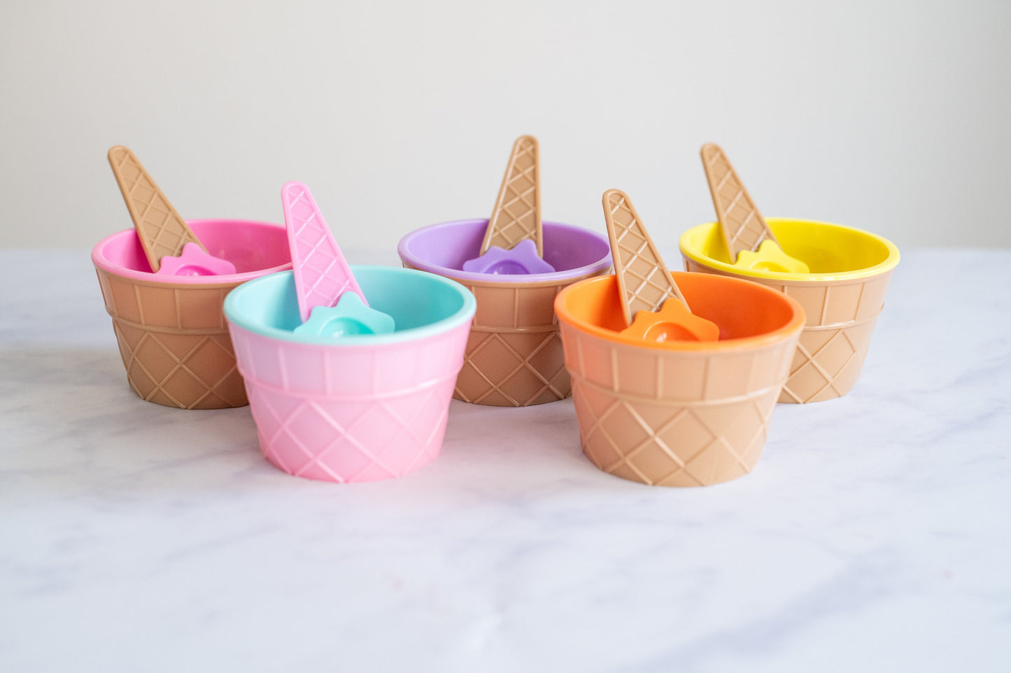 Ice Cream Bowl & Spoon Set: Kids Kitchen Pretend Play