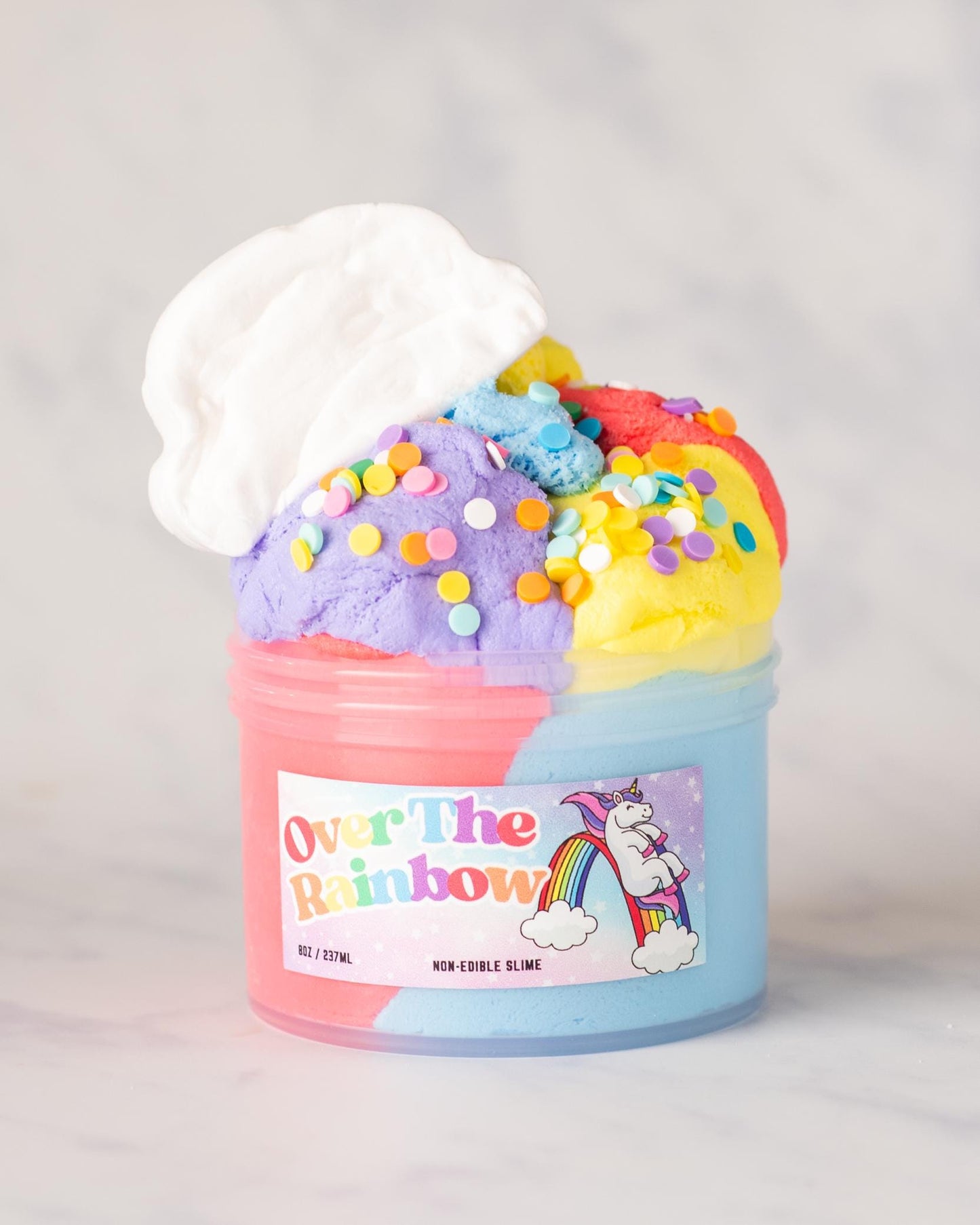 Over The Rainbow Cloud Creme Scented Slime DIY Kit 8oz
