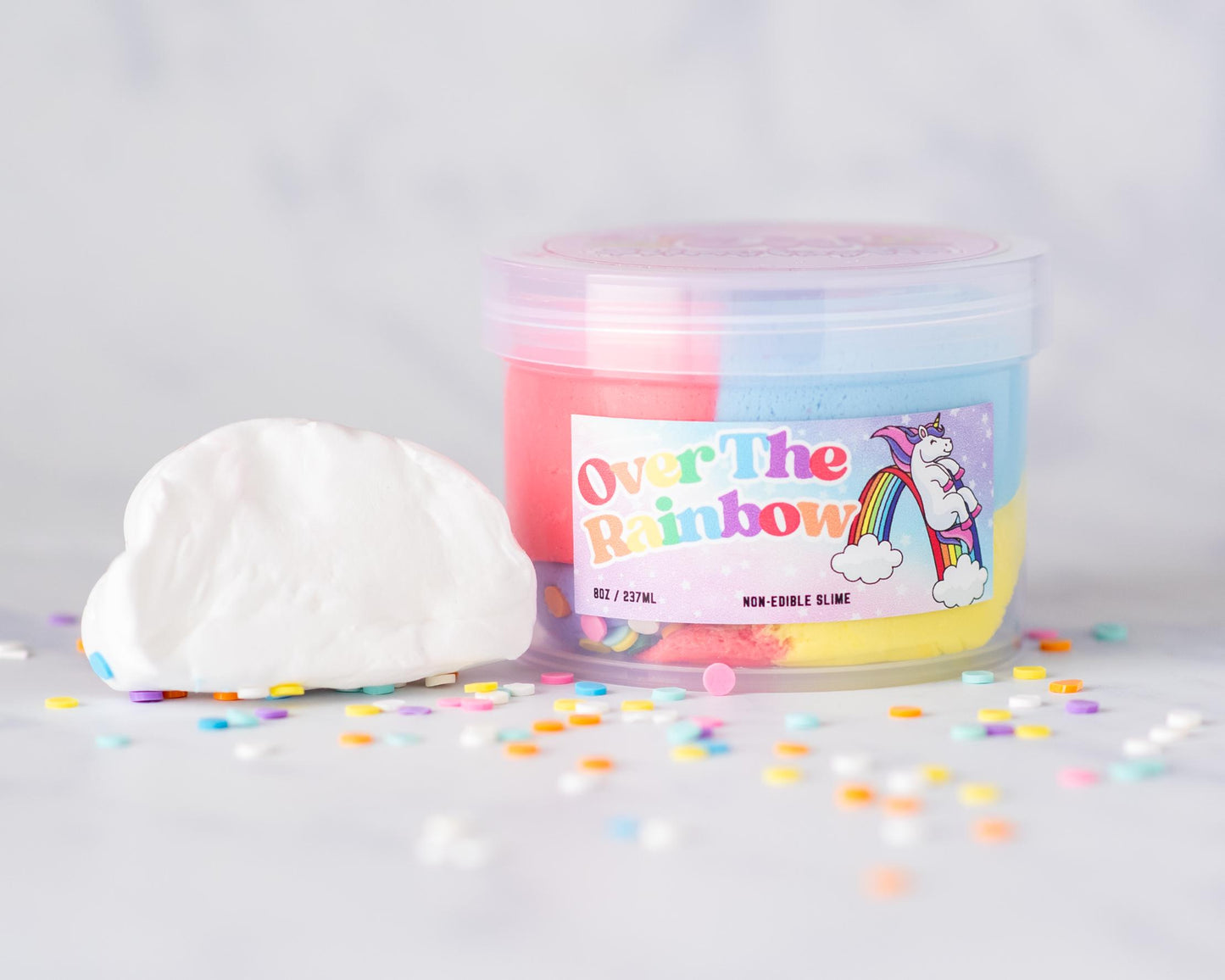 Over The Rainbow Cloud Creme Scented Slime DIY Kit 8oz