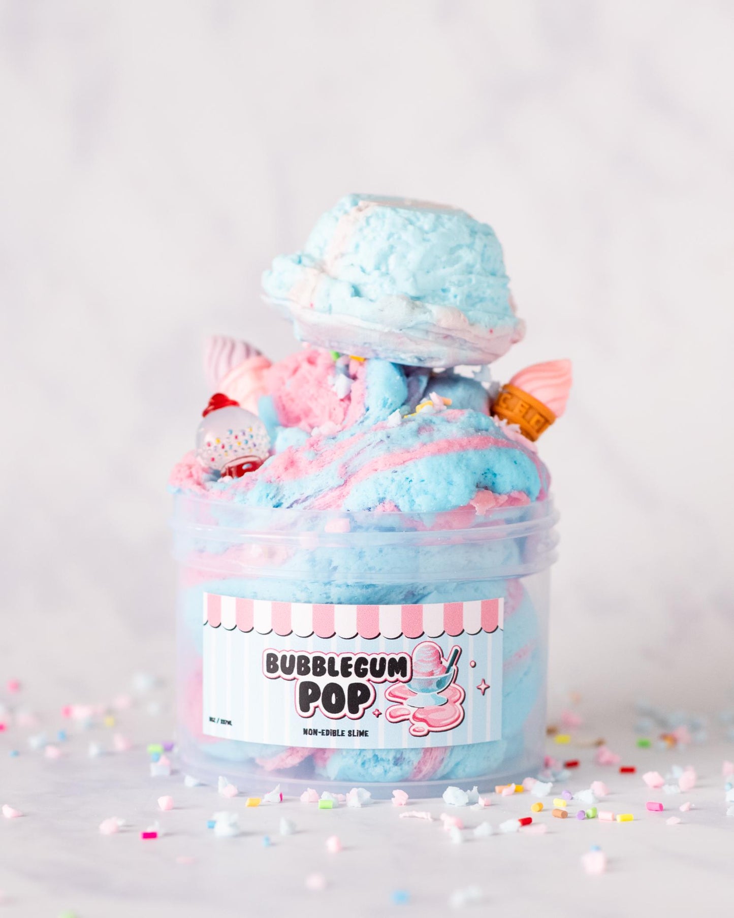 Bubblegum Pop Cloud Cream Scented Slime 8oz