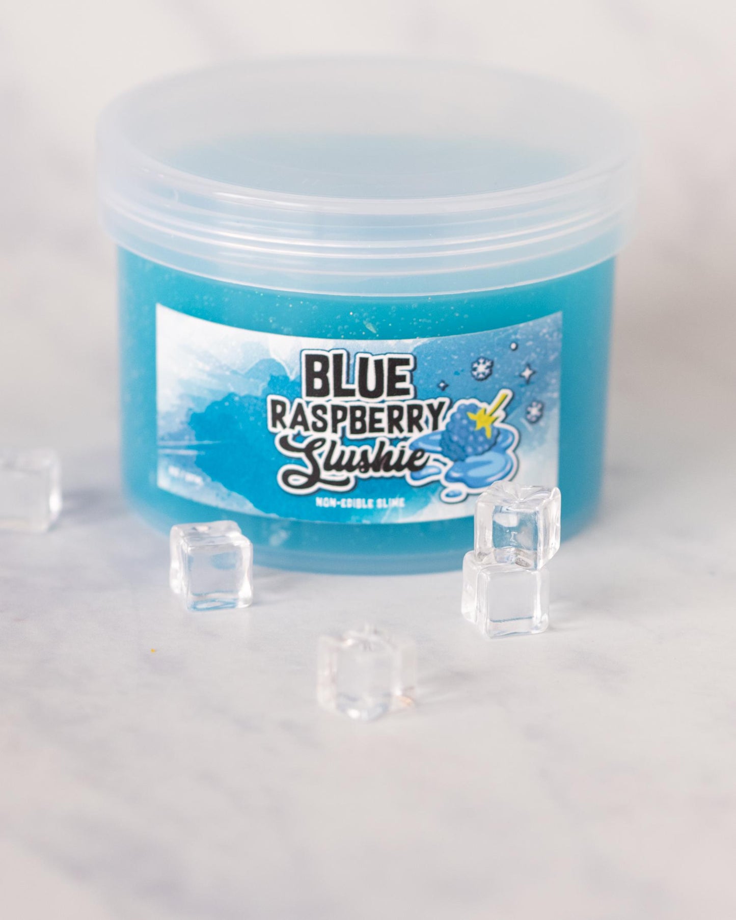 Blue Raspberry Slushie Icee Jelly Cube Scented Slime 8oz