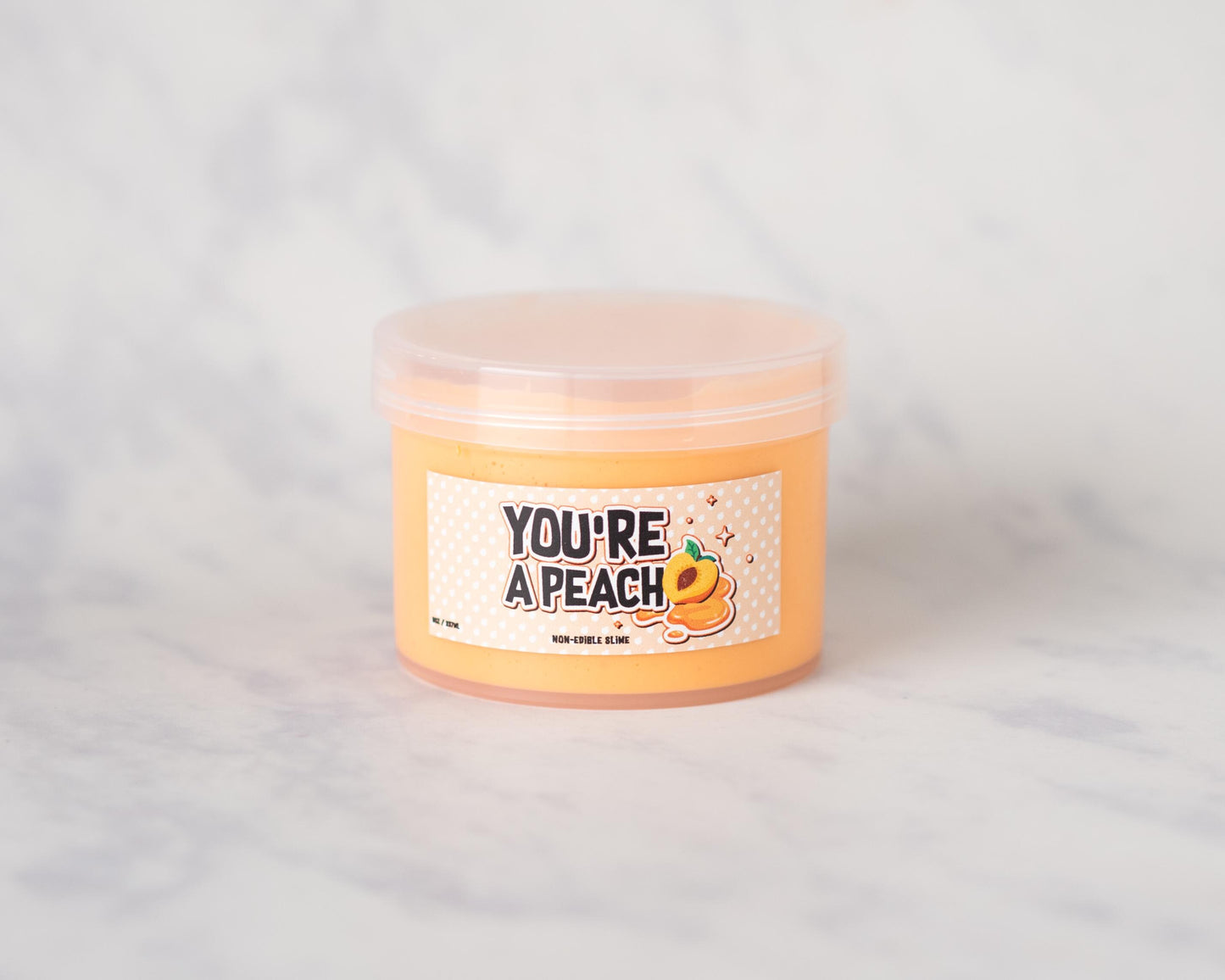 Peach Scented Butter Scented Slime 8oz