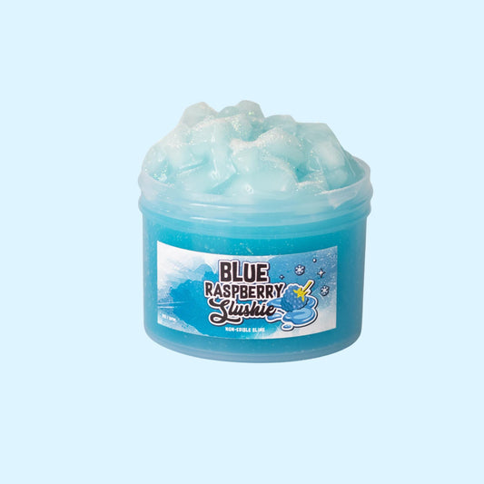 Blue Raspberry Slushie Icee Jelly Cube Scented Slime 8oz