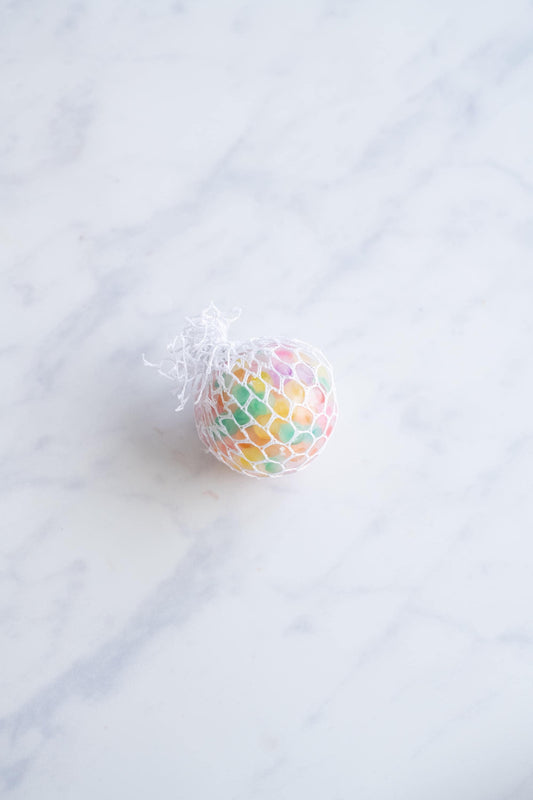 Netted Jelly Bead Stress Ball: Sensory Squeeze Toy