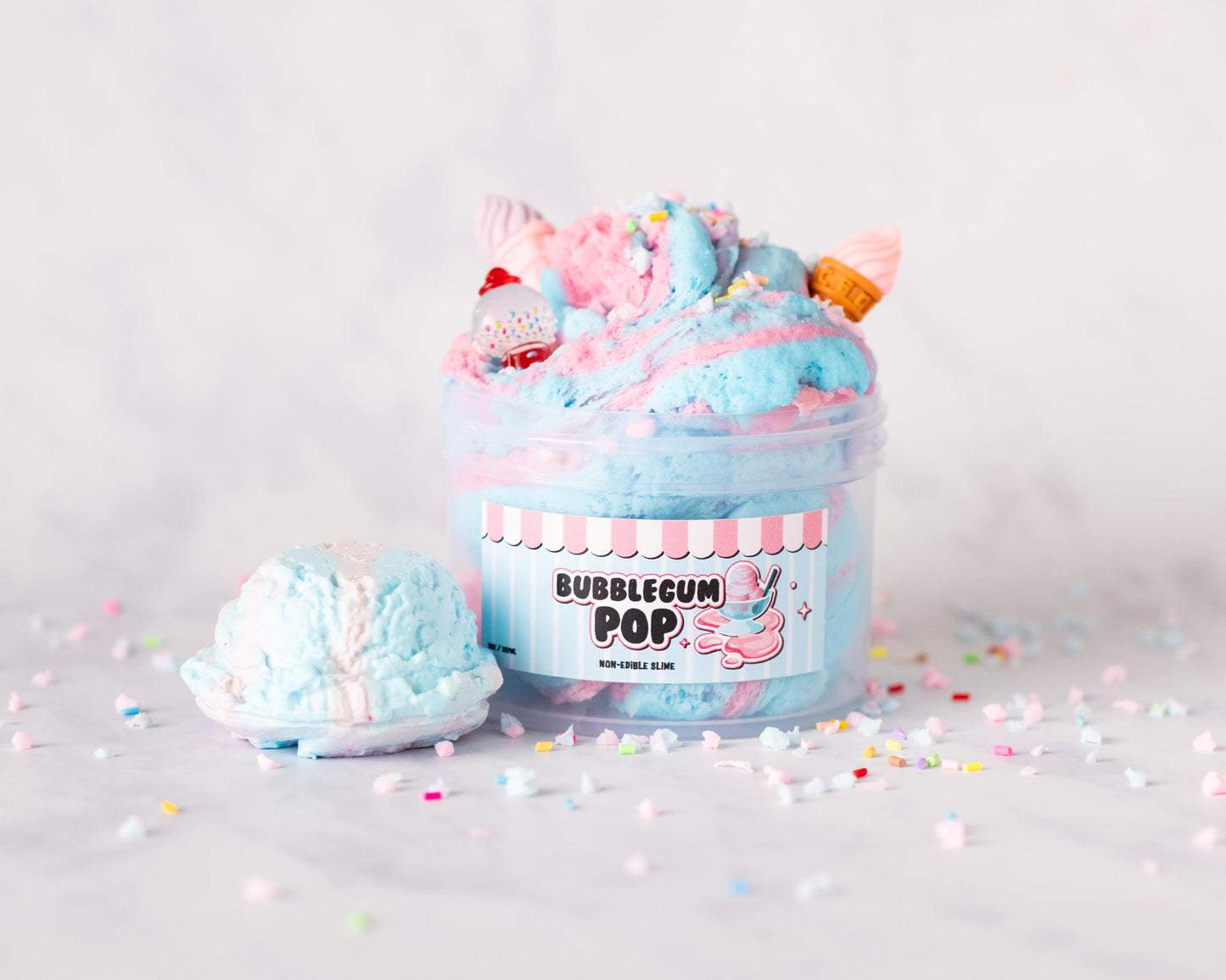 Bubblegum Pop Cloud Cream Scented Slime 8oz