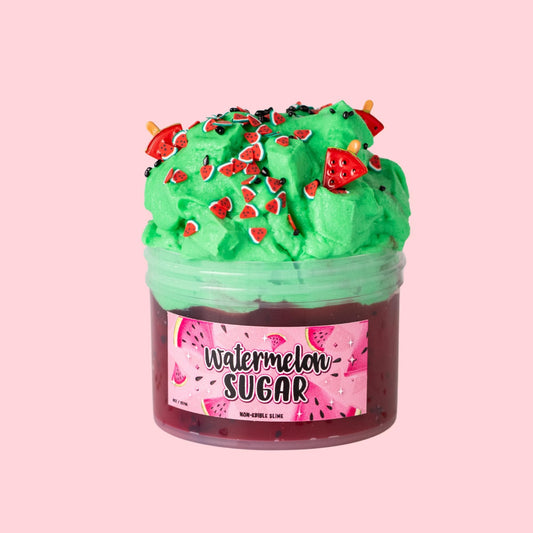 Watermelon Sugar Floam Jelly Cube Scented Slime 8oz