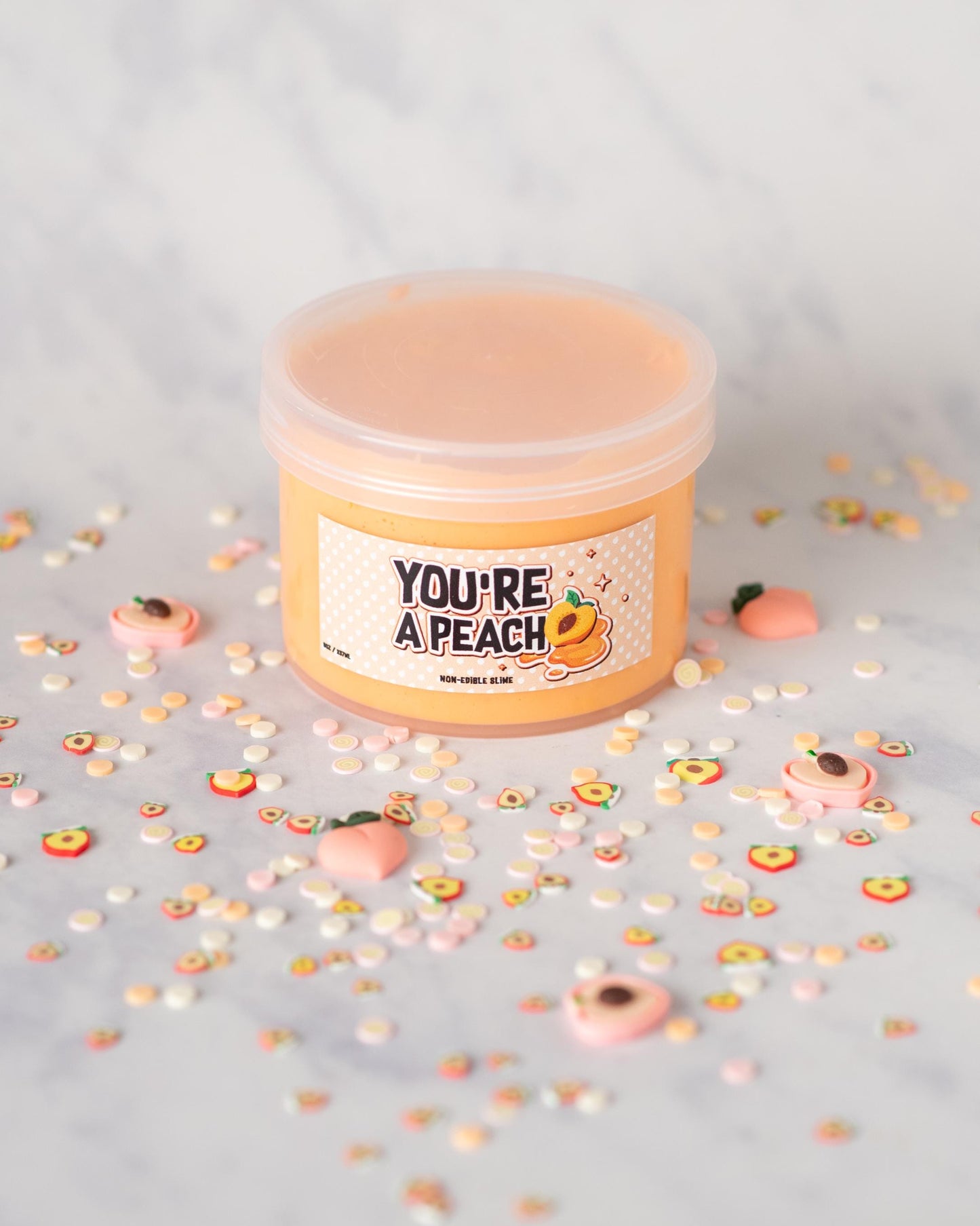 Peach Scented Butter Scented Slime 8oz