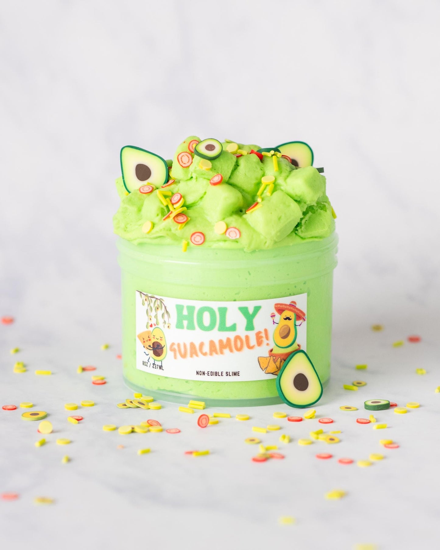 Holy Guacamole Jelly Cube Avalanche Scented Slime 8oz