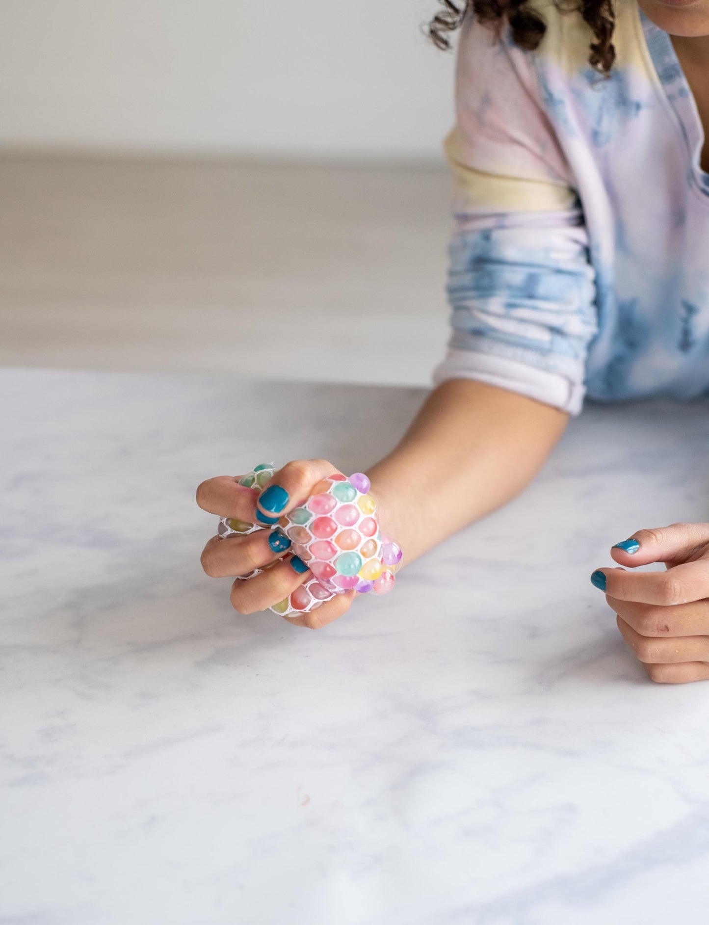 Netted Jelly Bead Stress Ball: Sensory Squeeze Toy