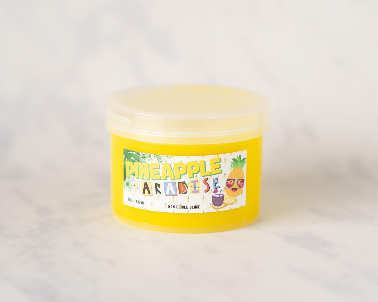 Pineapple Paradise Clear Thick Scented Slime 8oz