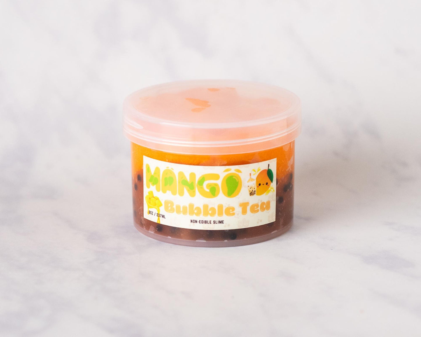 Mango Bubble Tea Jelly Cube Avalanche Scented Slime DIY Kit 8oz