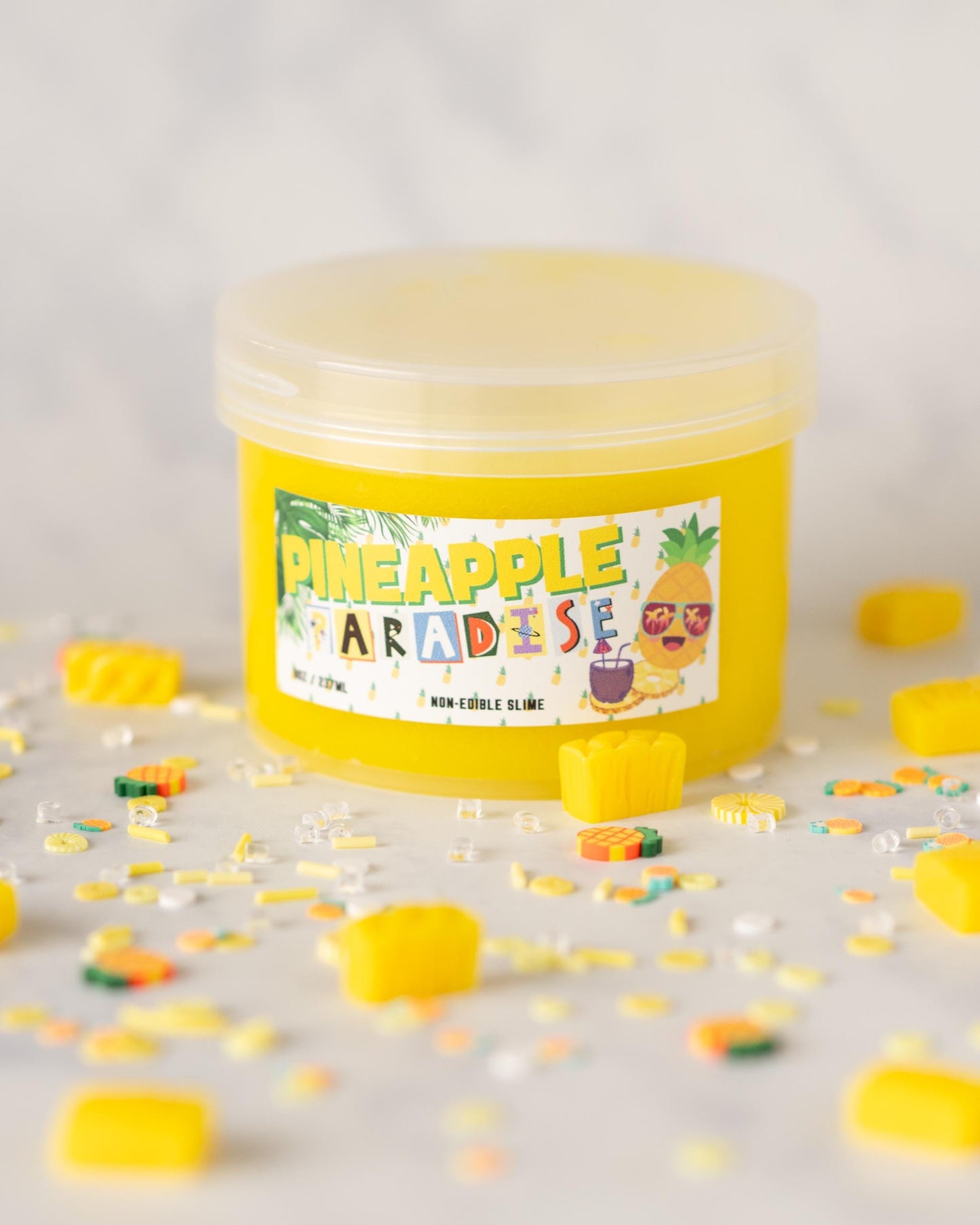 Pineapple Paradise Clear Thick Scented Slime 8oz