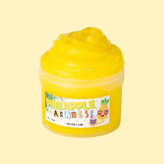 Pineapple Paradise Clear Thick Scented Slime 8oz