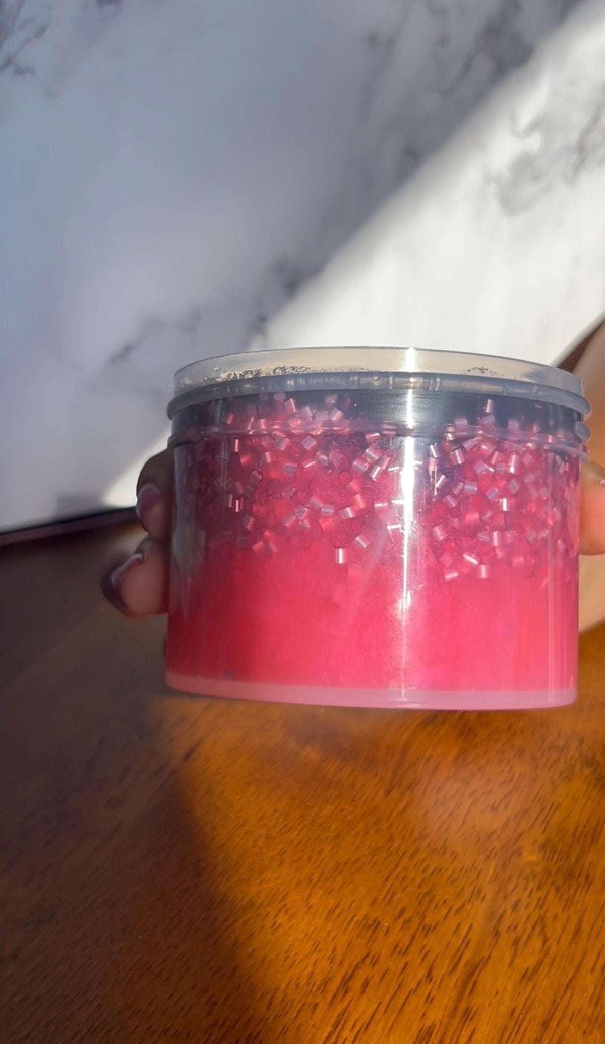 Pink Cosmic Crunch Halloween slime by Lil' Slimetastic, view 4