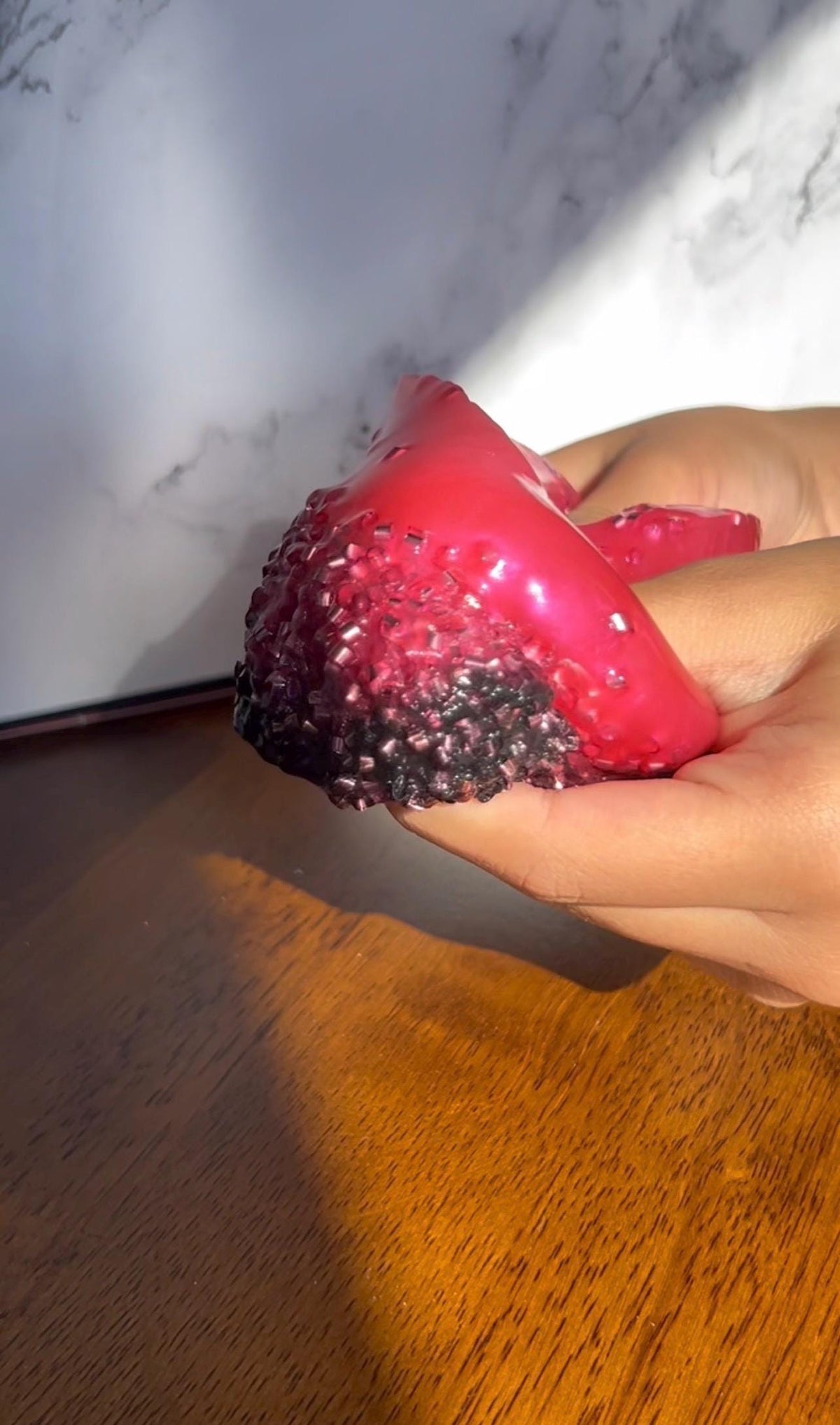 Pink Cosmic Crunch Halloween slime by Lil' Slimetastic, view 5